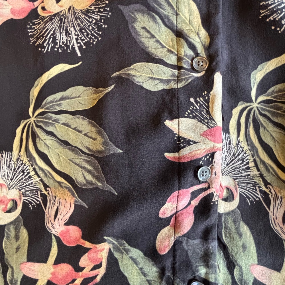 ARITZIA Babaton Floral Shirt, Relaxed Fit Sz S. - Picture 6 of 8